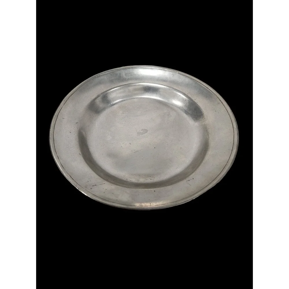 Norwegian Hallmarked  Askvoll Brug Stopt Tinn Fine Pewter Serving Plate 9